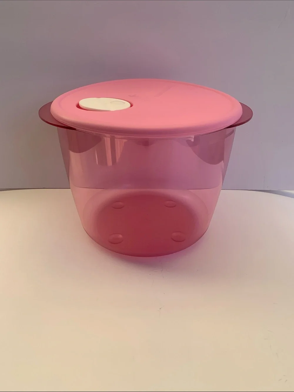 Pink Microwave-Safe Food Storage Bowl with Vent Lide 3.3 L